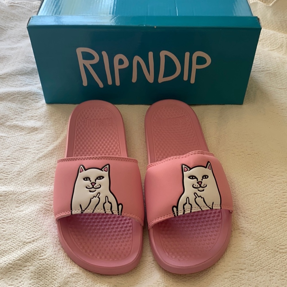 New. Ripndip pink sandals
